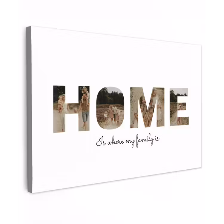 Gepersonaliseerd buiten canvas - Home - Lettercollage — 1