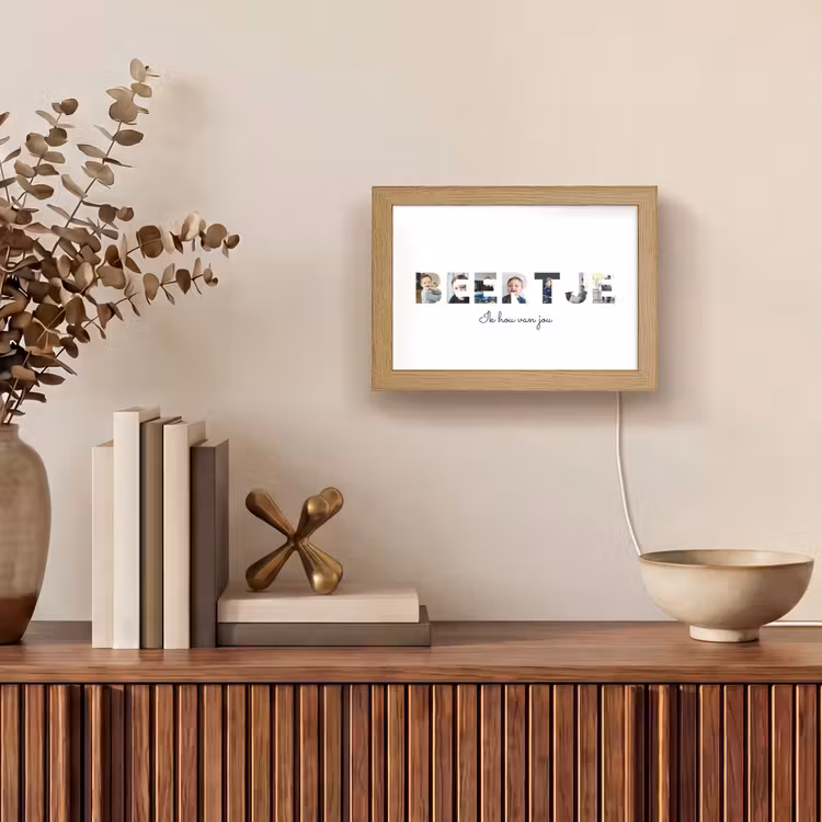 Gepersonaliseerde Lightbox - Beertje - Lettercollage — 4