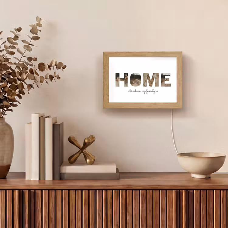 Gepersonaliseerde tafellamp - Home - Lettercollage — 4