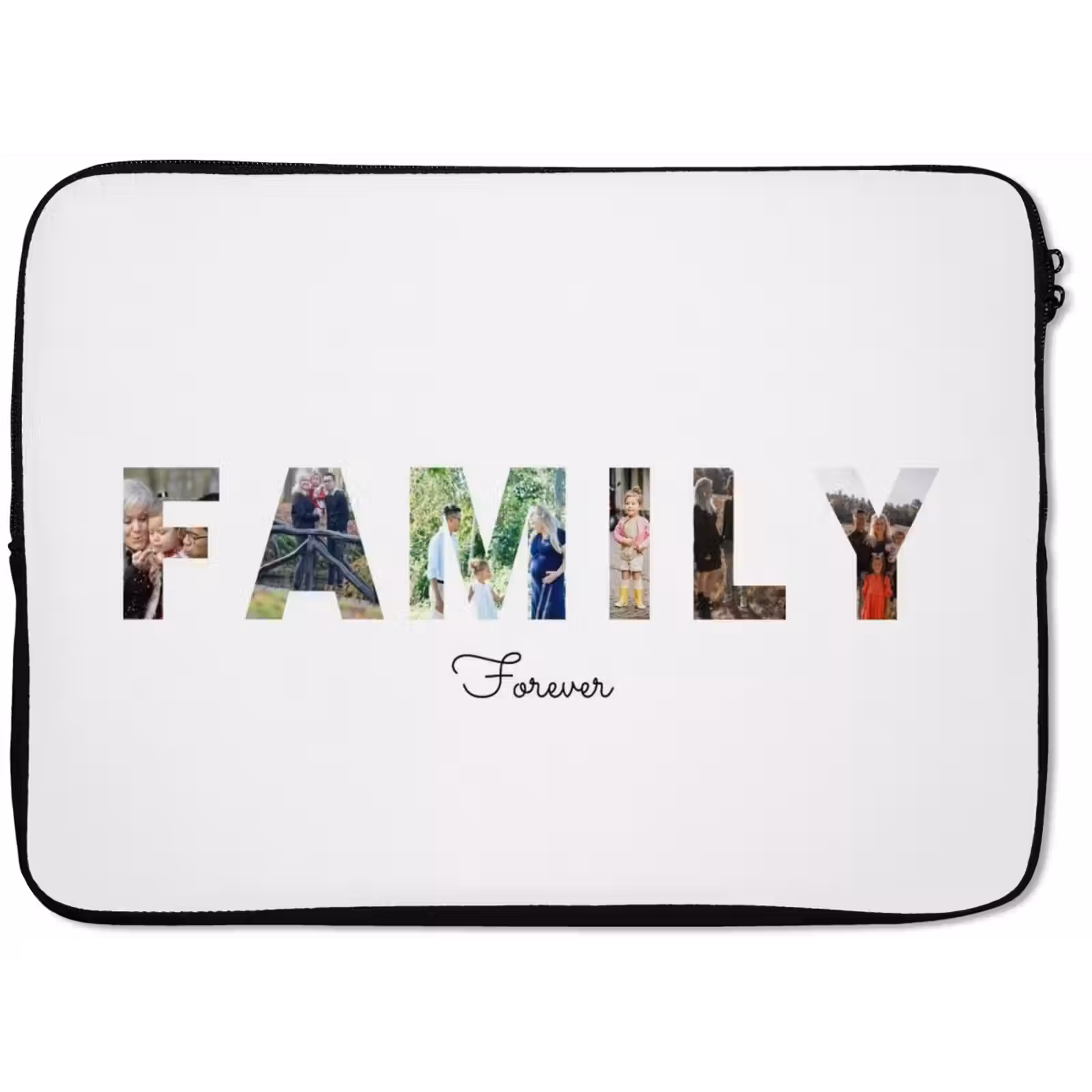 Gepersonaliseerde laptophoes - Family - Lettercollage — 1
