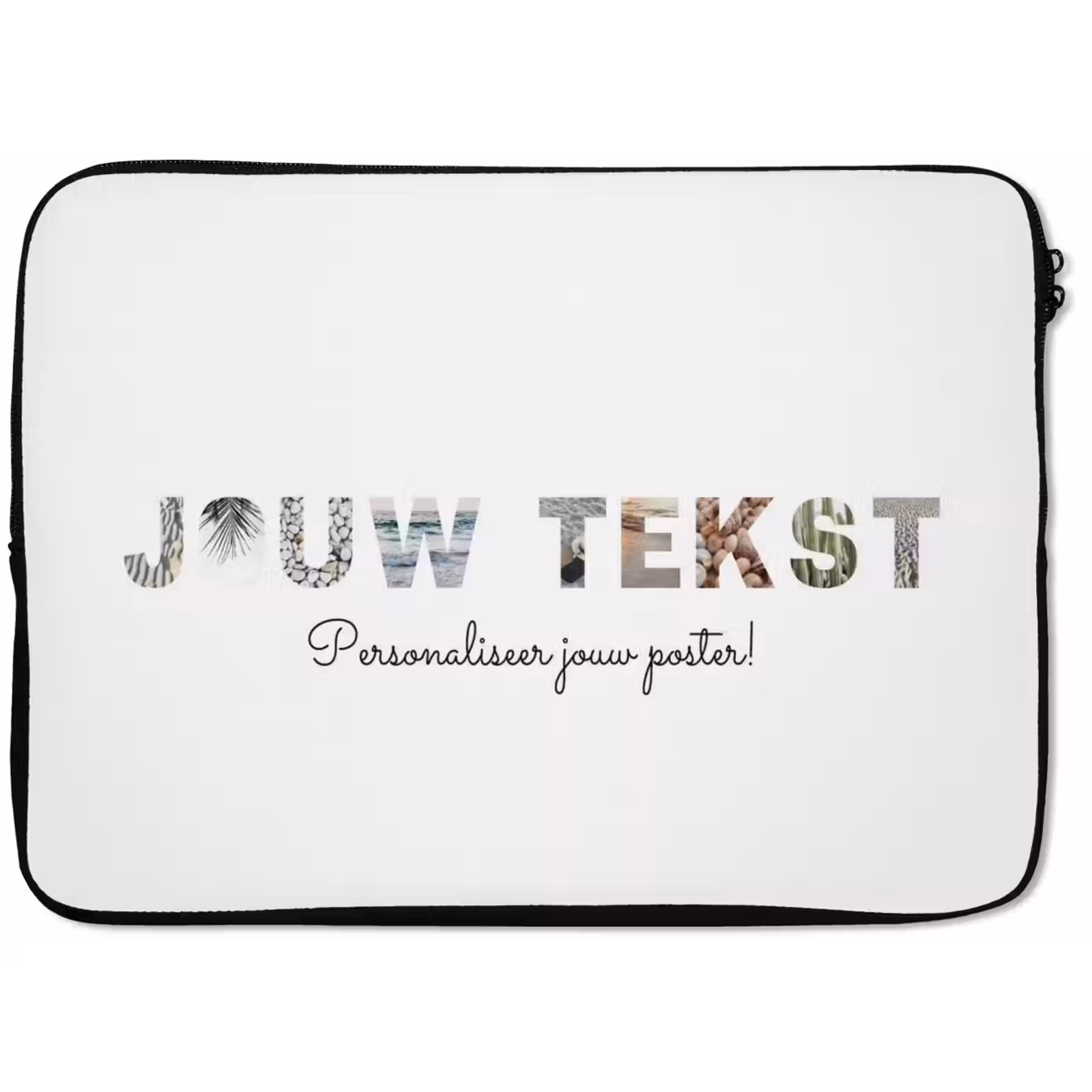 Gepersonaliseerde laptophoes - Jouw Tekst - Lettercollage — 1