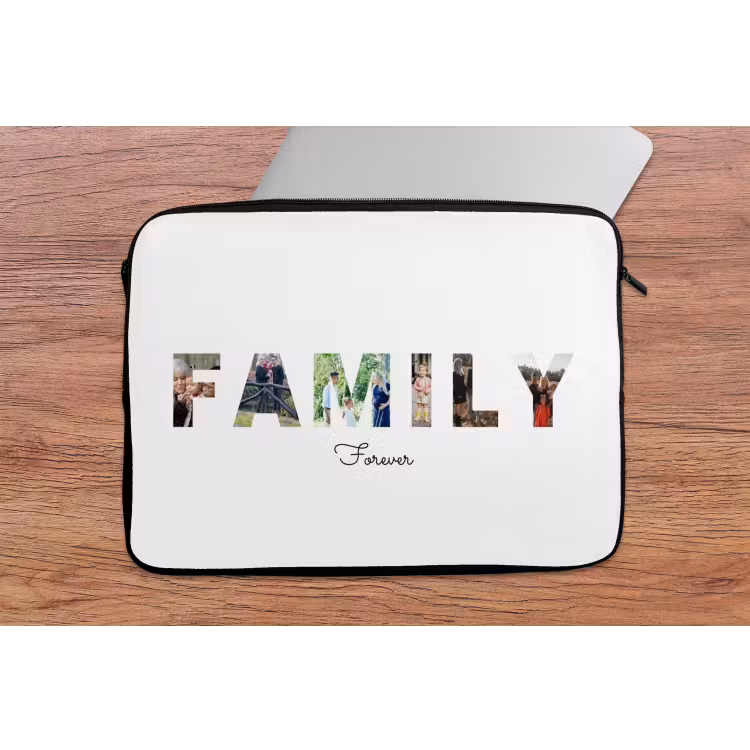 Gepersonaliseerde laptophoes - Family - Lettercollage — 2