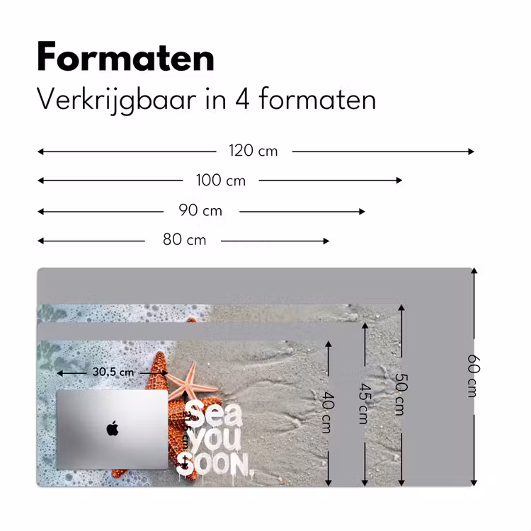 Bureau onderlegger - Sea you soon zeester strand — 8