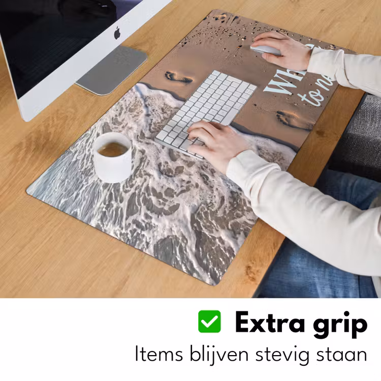 Bureau onderlegger - Where to next - Strand - Voetstappen — 6