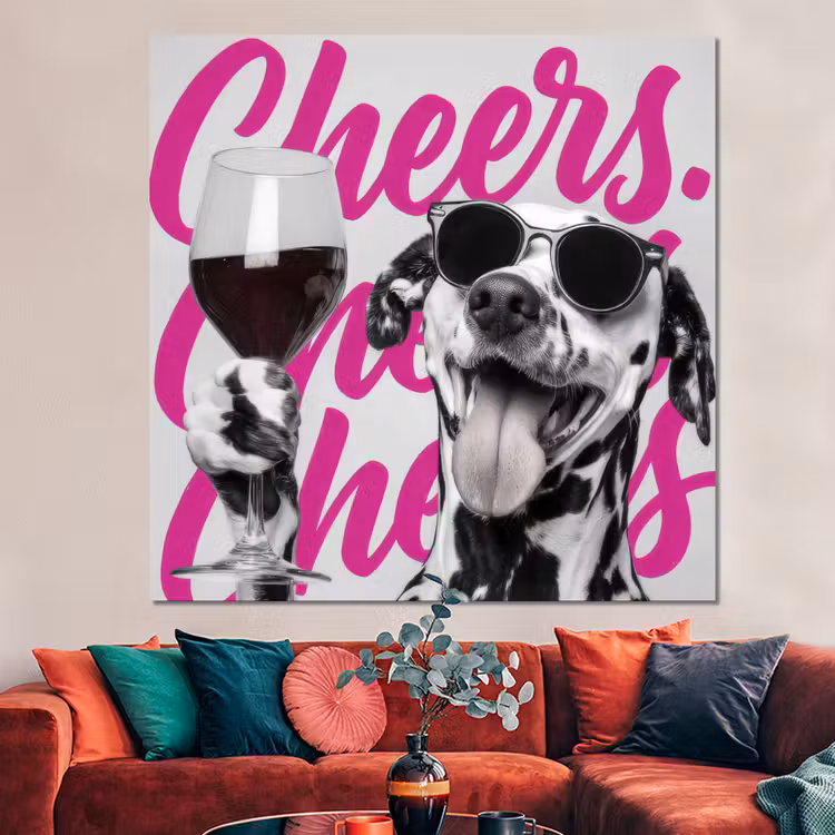 Forex - Cheers - Hond - Roze - Wijn — 3