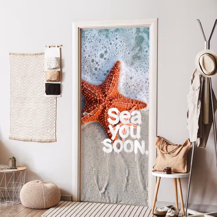 Deursticker - Sea you soon - Zeester - Zee — 8