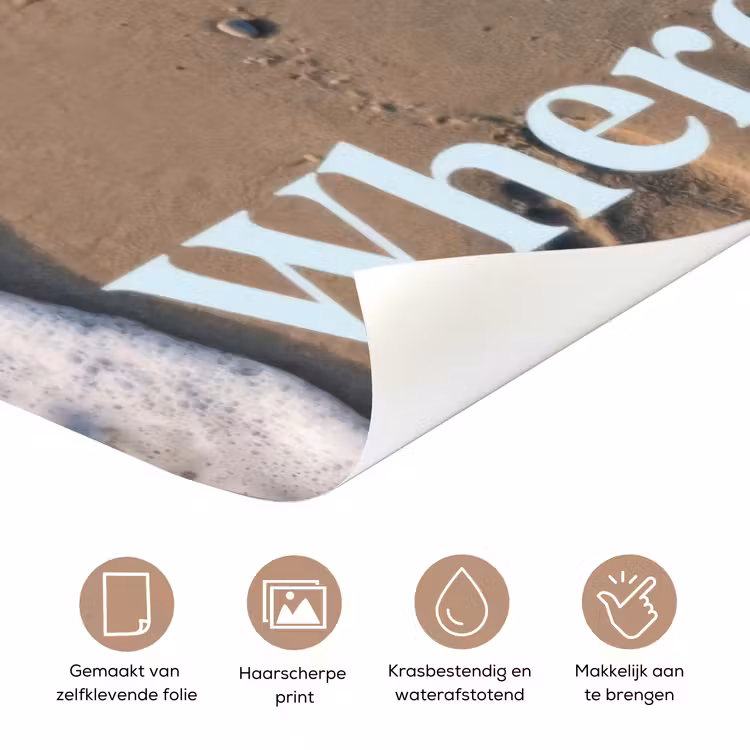 Deursticker - Where to next - Strand - Voetstappen — 3