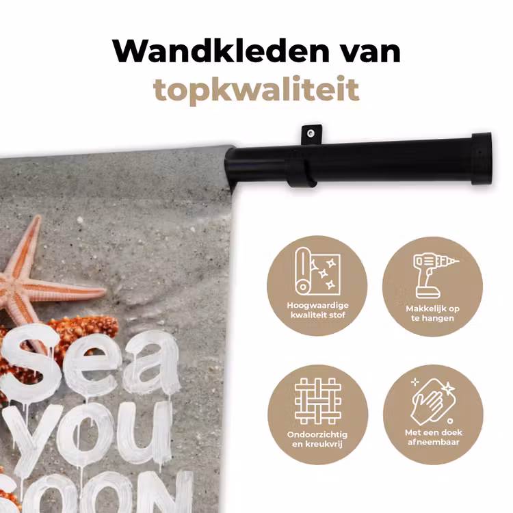Wandkleed - Sea you soon - Zeester - Zee — 3