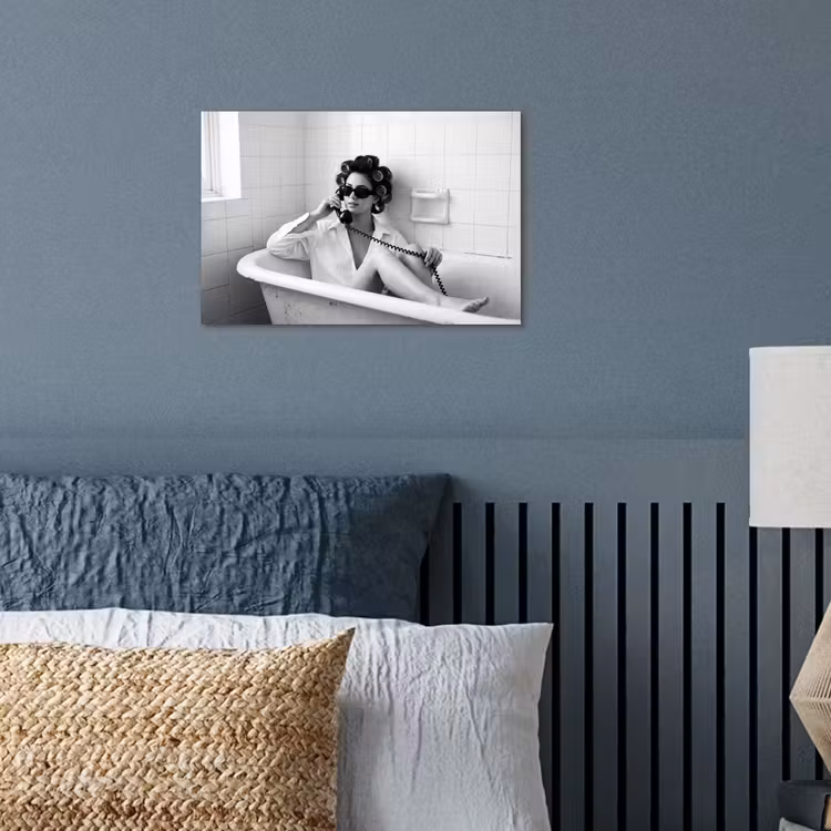 Poster - Bad - Vrouw - Zwart - Wit — 3
