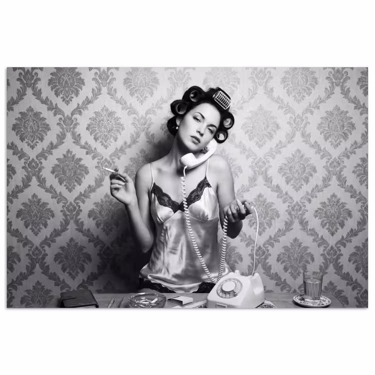 Poster - Chic - Vrouw - Zwart - Wit — 1