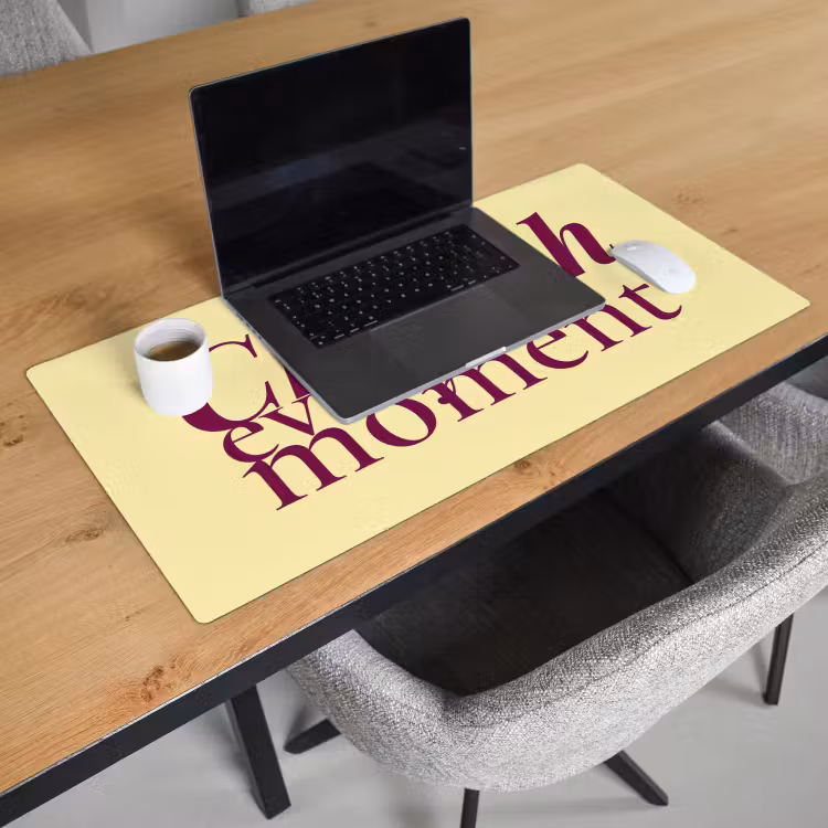 Bureau onderlegger - Cherish Every Moment Geel — 3