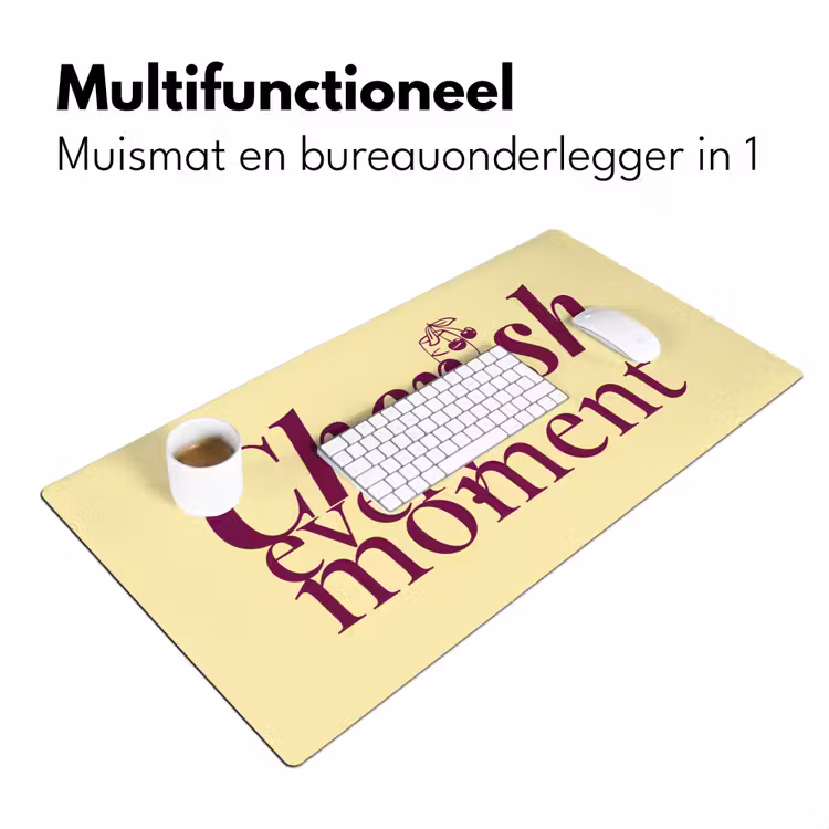 Bureau onderlegger - Cherish Every Moment Geel — 7