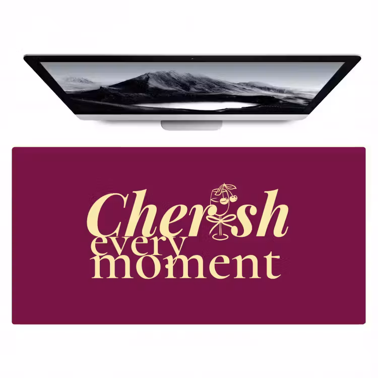 Bureau onderlegger - Cherish Every Moment Bordeaux