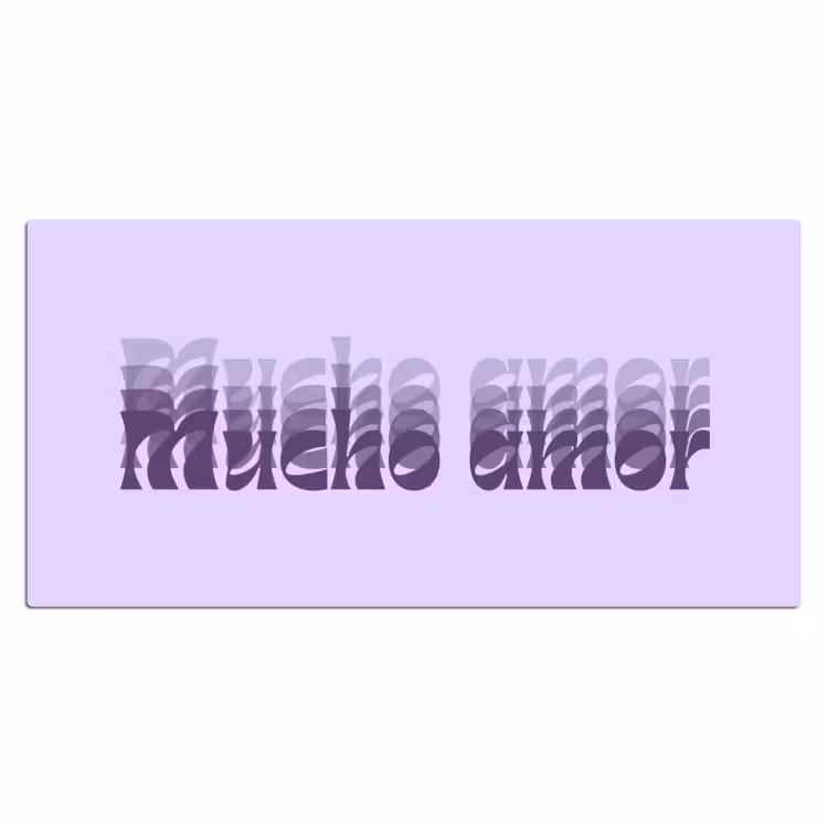 Bureau onderlegger - Mucho Amor Lila — 2