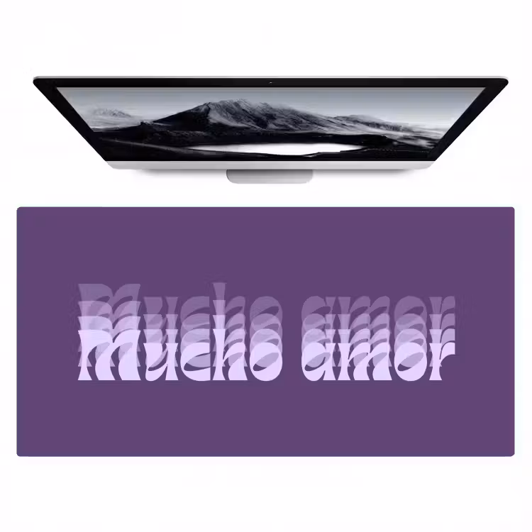 Bureau onderlegger - Mucho Amor Paars