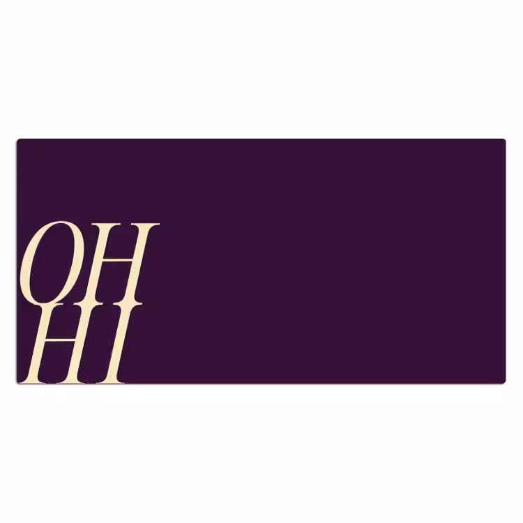 Bureau onderlegger - Oh Hi Paars Minimalistisch — 2