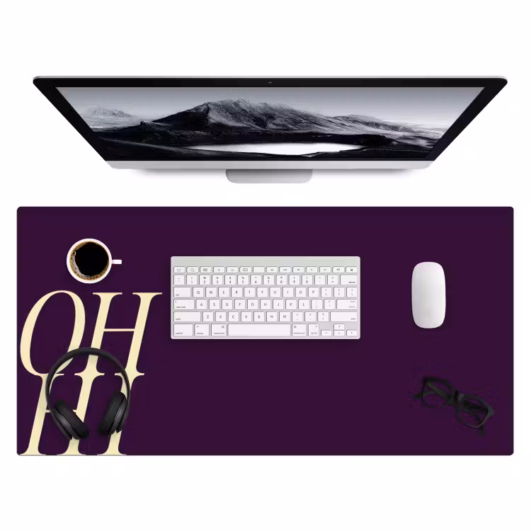Bureau onderlegger - Oh Hi Paars Minimalistisch — 4