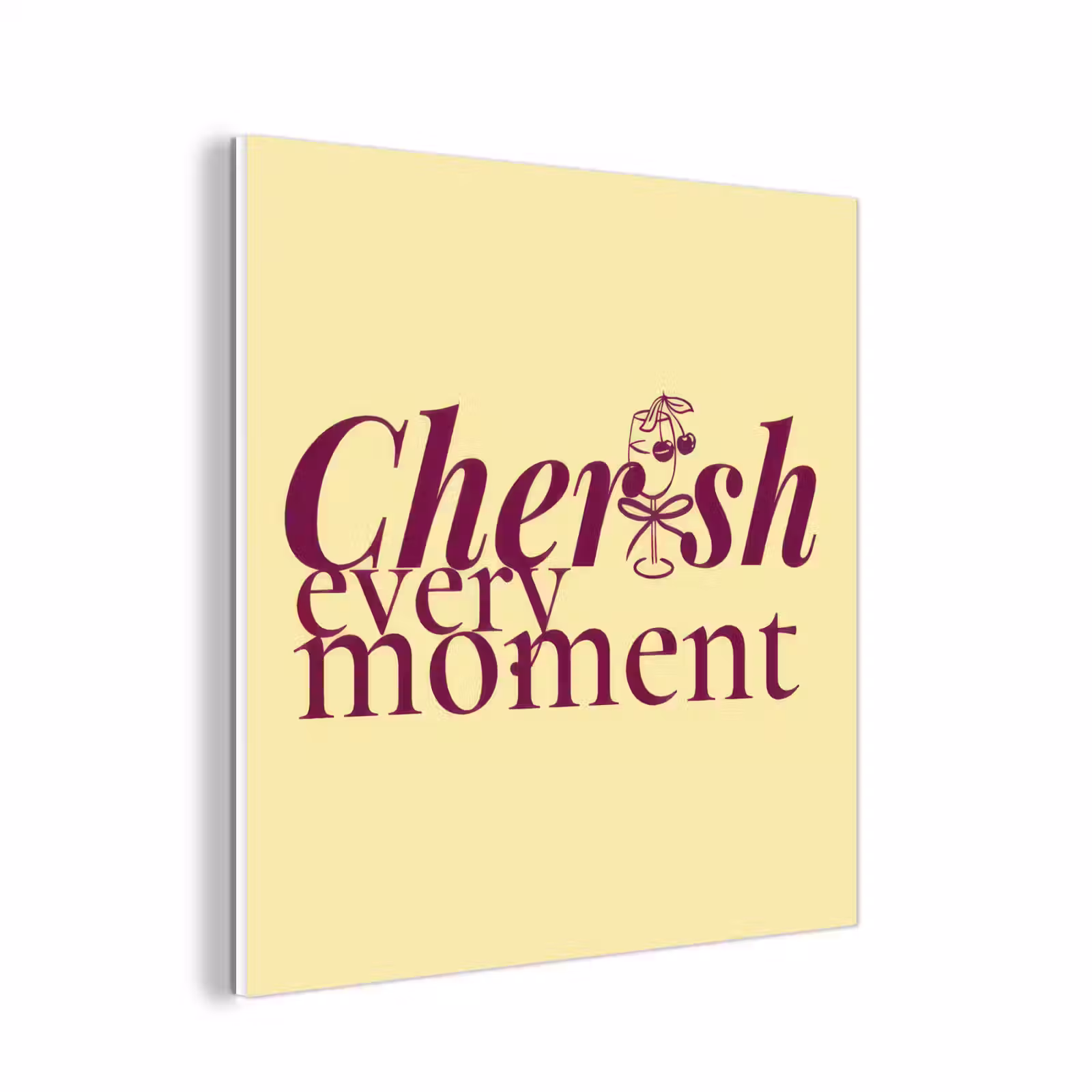 Forex - Cherish every moment - Cocktailglas - Geel — 1