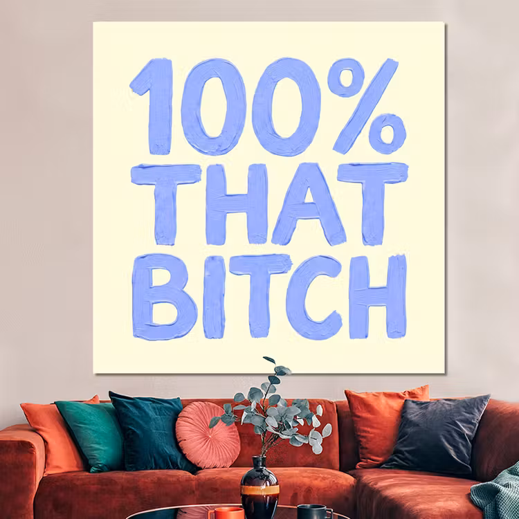 Forex - 100% that bitch - Blauw - Wit — 3