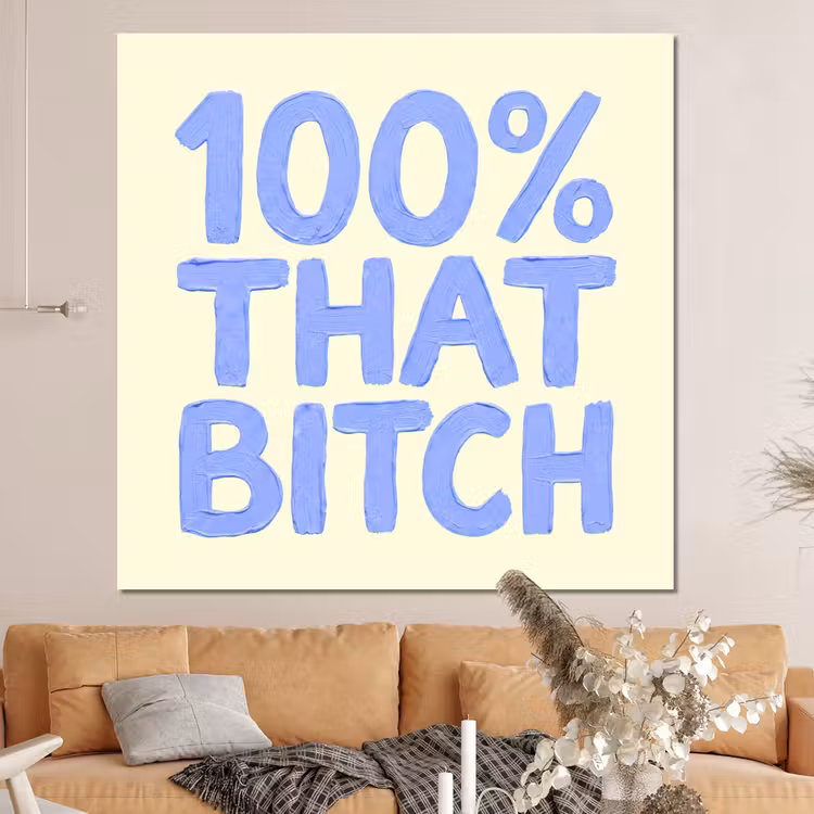 Forex - 100% that bitch - Blauw - Wit — 4