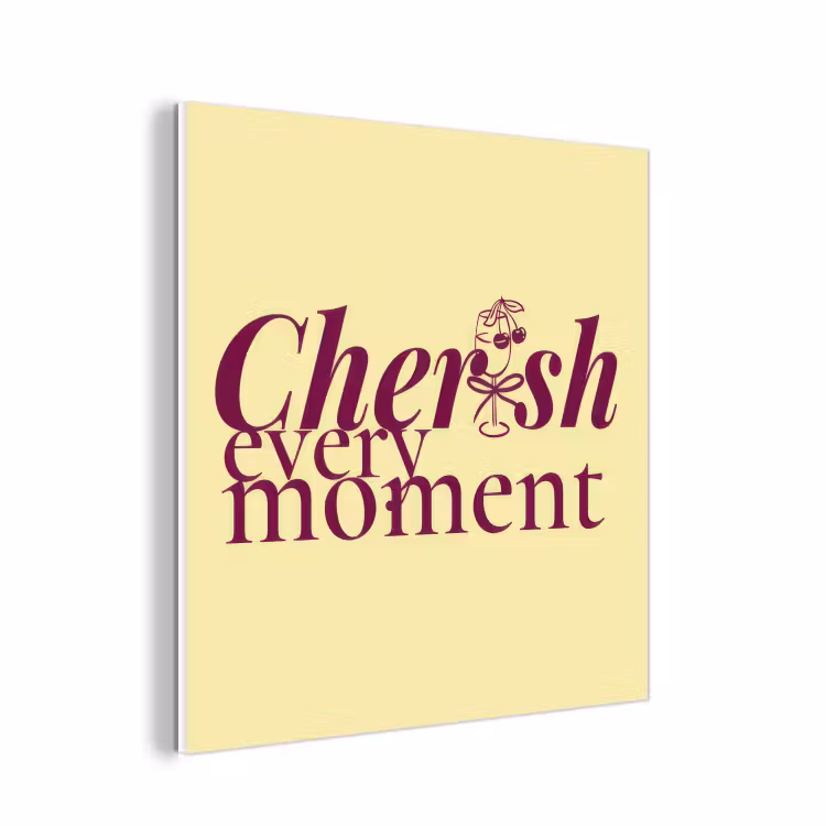 Forex - Cherish every moment - Cocktailglas - Geel — 1