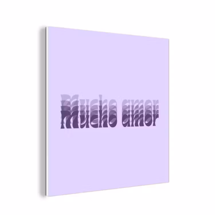 Forex - Mucho amor - Paars - Gelaagde letters — 1