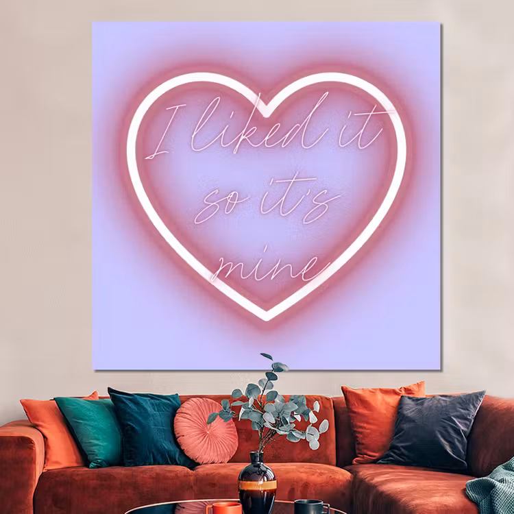 Forex - I liked it so it's mine - Neon hart - Paars — 3