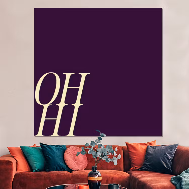 Forex - Oh hi - Paars - Cursief — 3