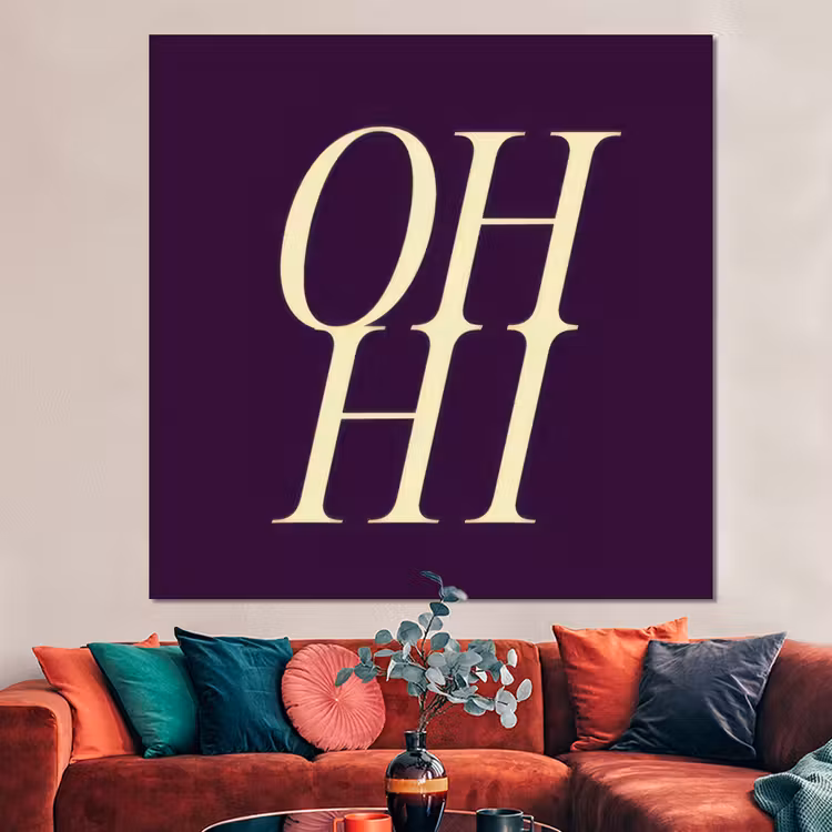 Forex - Oh hi - Paars - Minimalistisch — 3