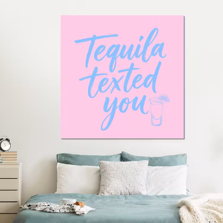 Forex - Tequila texted you - Roze - Blauw — 2