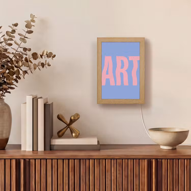 Tafellamp - Art - Roze - Blauw — 4