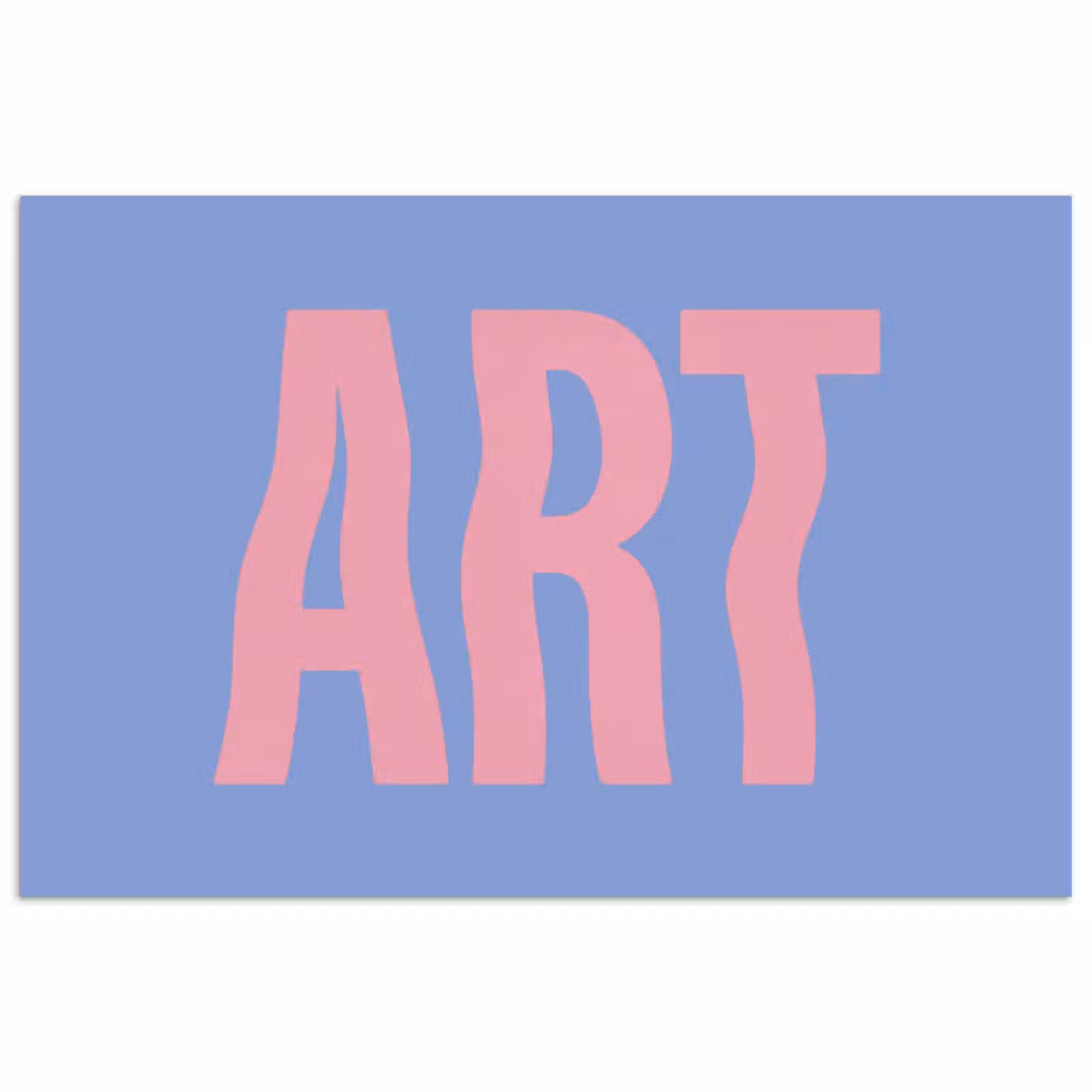 Poster - Art - Roze - Blauw — 1