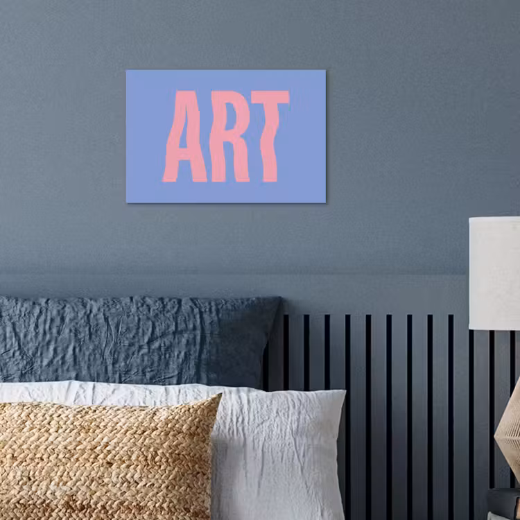 Poster - Art - Roze - Blauw — 3