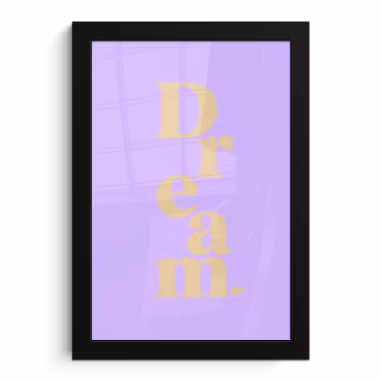 Poster met lijst - Dream