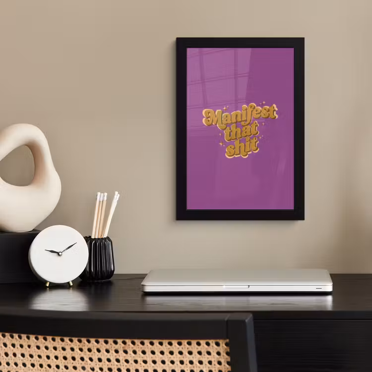 Poster met lijst - Manifest That Shit — 2