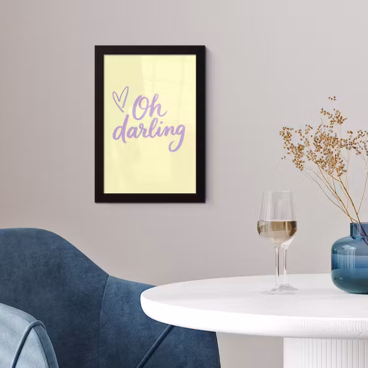 Poster met lijst - Oh Darling Geel — 4