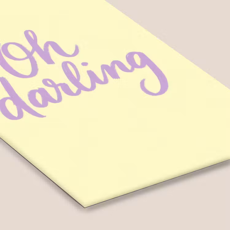 Poster met lijst - Oh Darling Geel — 7