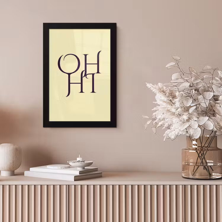 Poster met lijst - Oh Hi Geel — 5