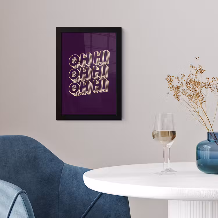 Poster met lijst - Oh Hi Oh Hi Oh Hi — 4