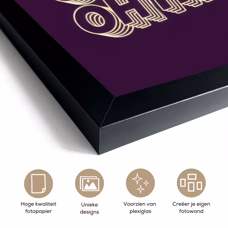 Poster met lijst - Oh Hi Oh Hi Oh Hi — 6