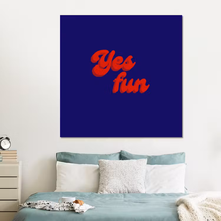 Forex - Blauw - Rood - Yes fun - 3D — 2