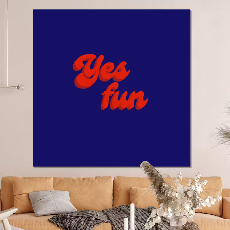 Forex - Blauw - Rood - Yes fun - 3D — 4