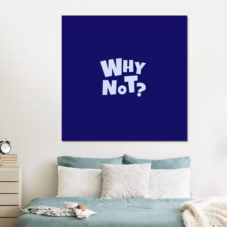 Forex - Blauw - Why not - Minimalistisch — 2