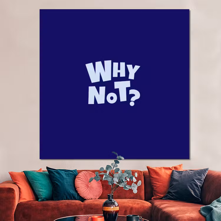 Forex - Blauw - Why not - Minimalistisch — 3