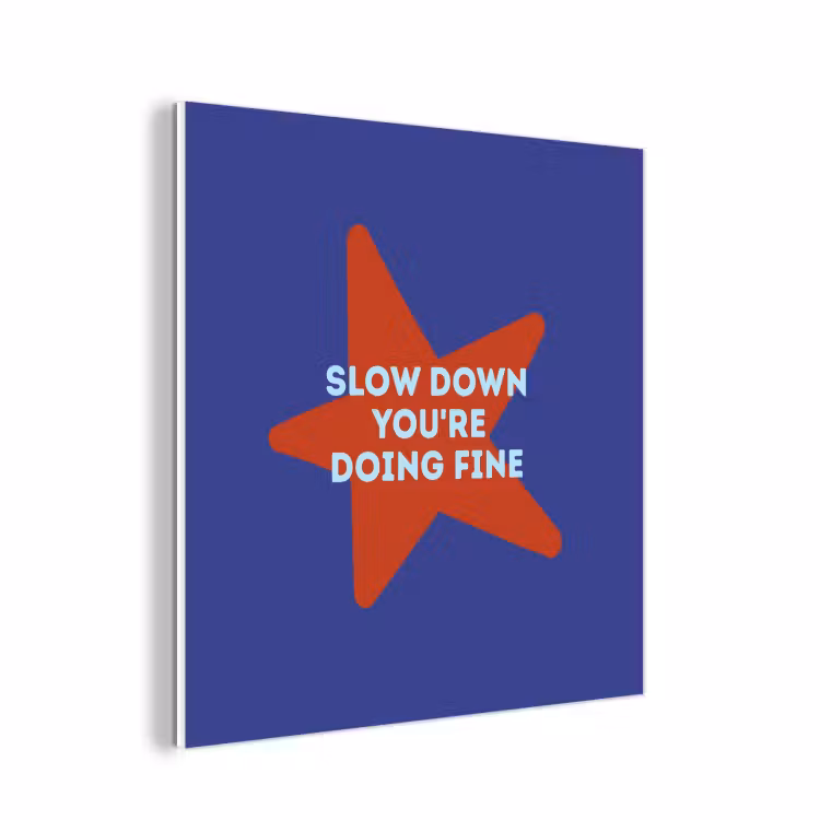 Forex - Slow down you're doing fine - Ster - Blauw — 1