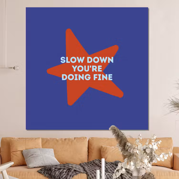 Forex - Slow down you're doing fine - Ster - Blauw — 4