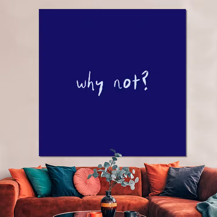 Forex - Why not - Blauw - Handgeschreven — 3