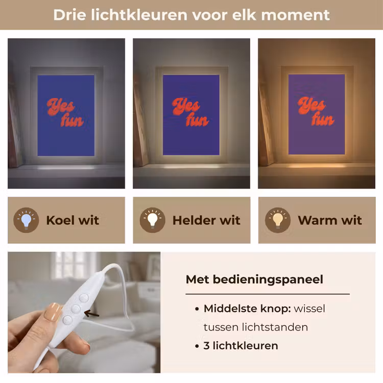 Tafellamp - Blauw - Rood - Yes fun - 3D — 6