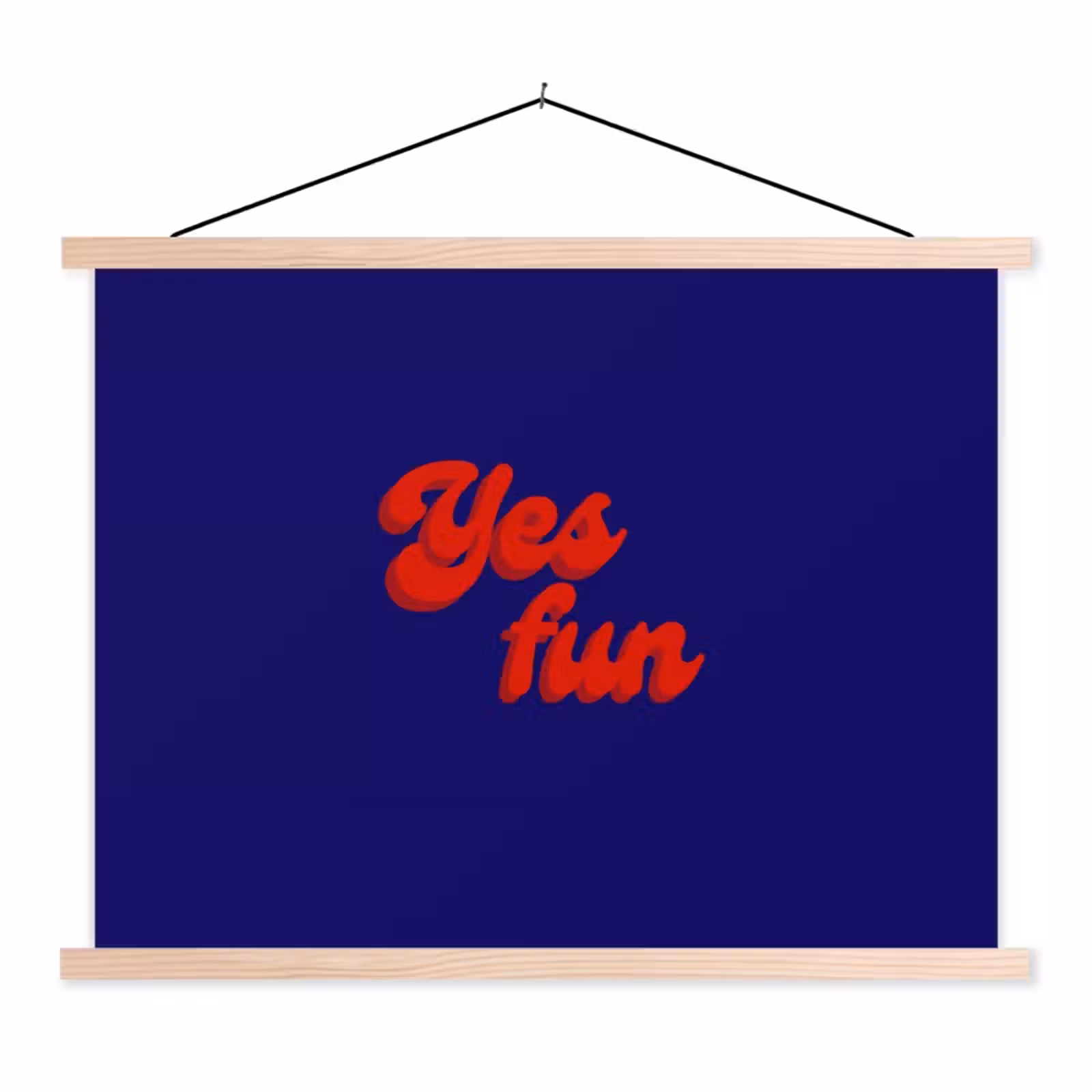 Schoolplaat - Blauw - Rood - Yes fun - 3D — 1