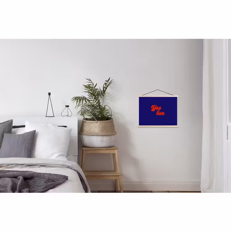Schoolplaat - Blauw - Rood - Yes fun - 3D — 2